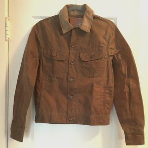 Taylor Stitch Long Haul Jacket, Tan Waxed Canvas